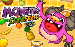 Monstro come fruta: jogo educativo